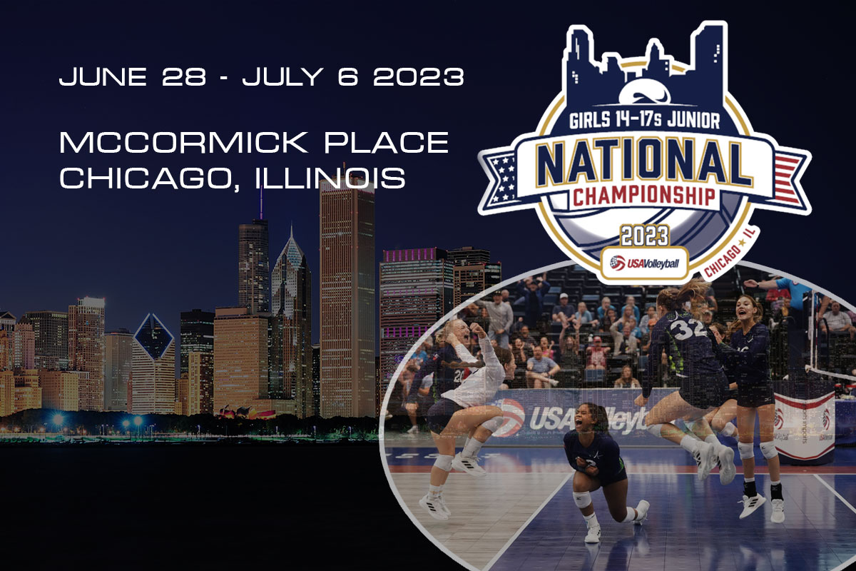 2023 Girls Junior National Championship 14-17s in Chicago, Valleyball games